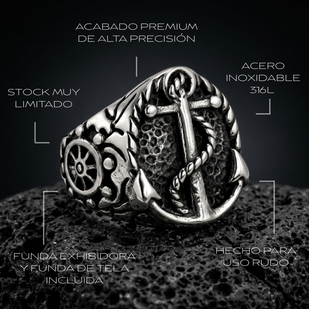 ANILLO ANCLA & VIENTO