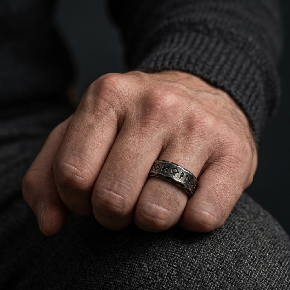 ANILLO ANCLA RÚNICA