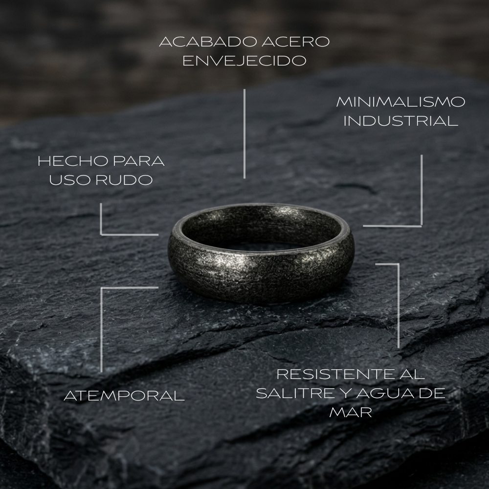 ANILLO ROCA CURVA